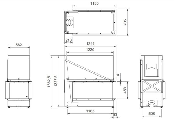 Luna 1000 RD Diamond Ενεργειακό Τζάκι M-DESIGN - Image 5