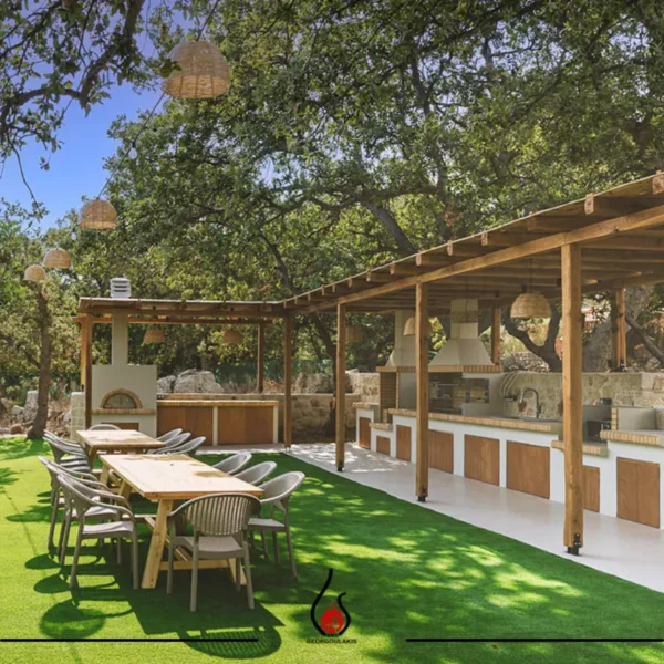 Μπάρμπεκιου Σύνθεση BBQ ΨΗΣΤΑΡΙΑ ΞΥΛΟΦΟΥΡΝΟΣ