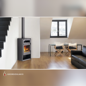 CARBEL Ενεργειακή Σόμπα με Φούρνο HERMES - Γωνιακή Έκδοση