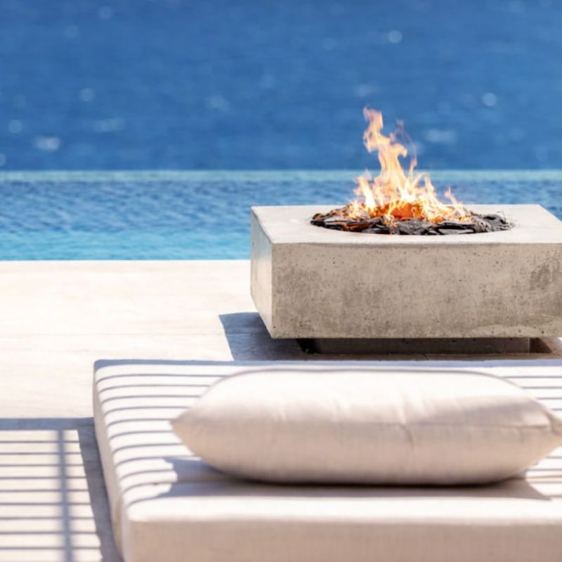 Τζάκι Εξωτερικού Χώρου Τετράγωνο | Ξύλο