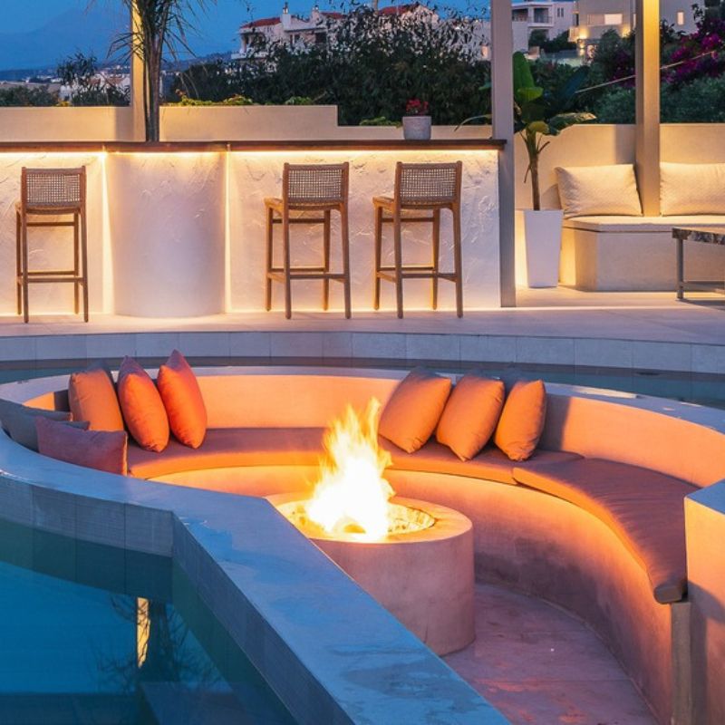 Τζάκι Εξωτερικού Χώρου Στρογγυλό | Ξύλο & Βιοαιθανόλη